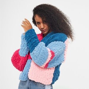 Colorful Chunky Knit Sweater